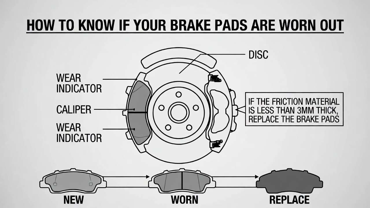 how to know if brake pads are worn