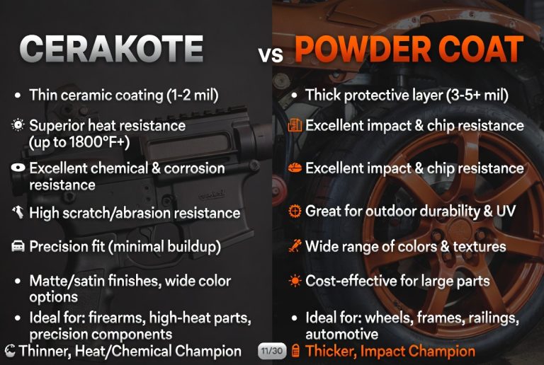 Cerakote vs Powder Coat