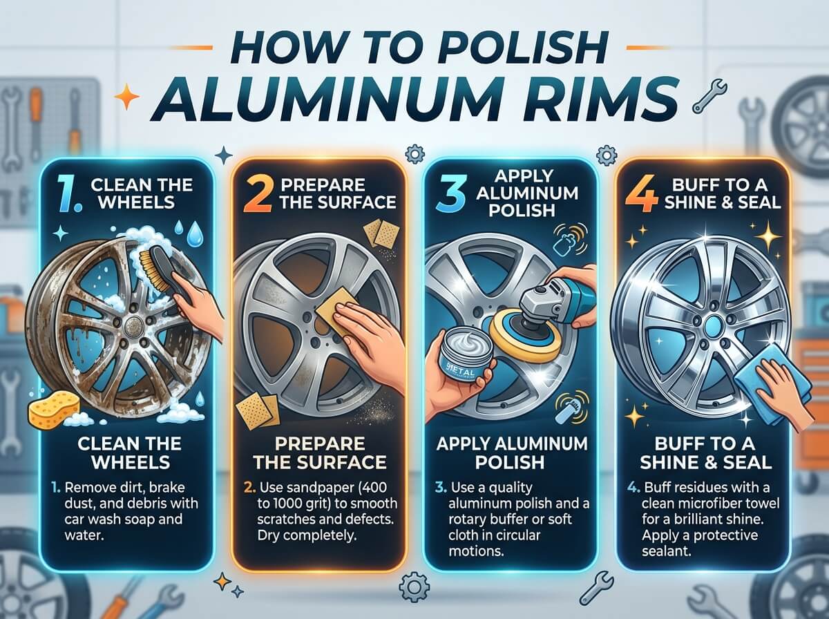 How to Polish Aluminum Rims
