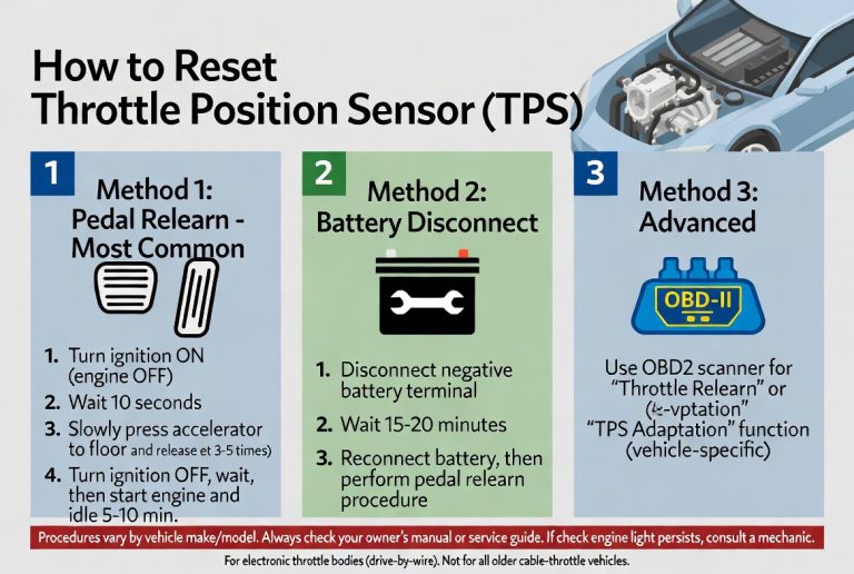 How to Reset Your Throttle Position Sensor