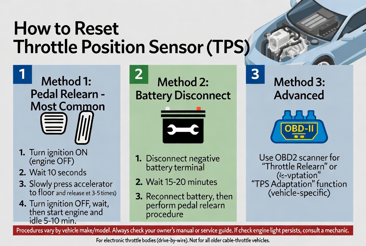 How to Reset Your Throttle Position Sensor