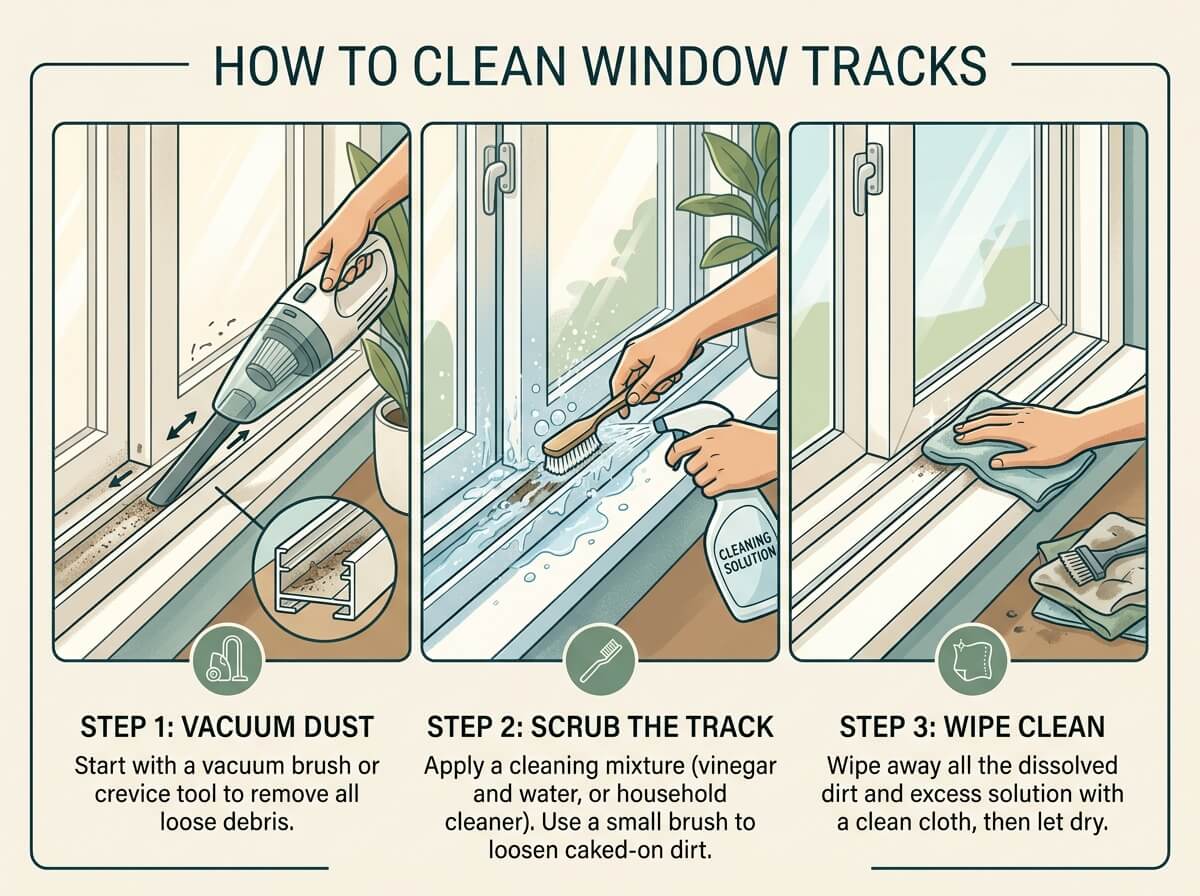 How to Clean Window Tracks
