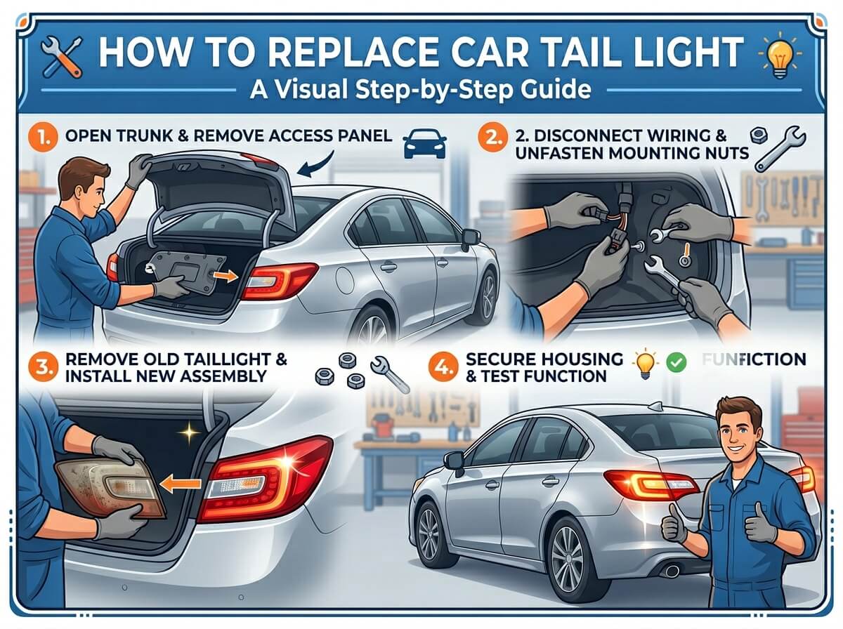 How to Replace Car Tail Light