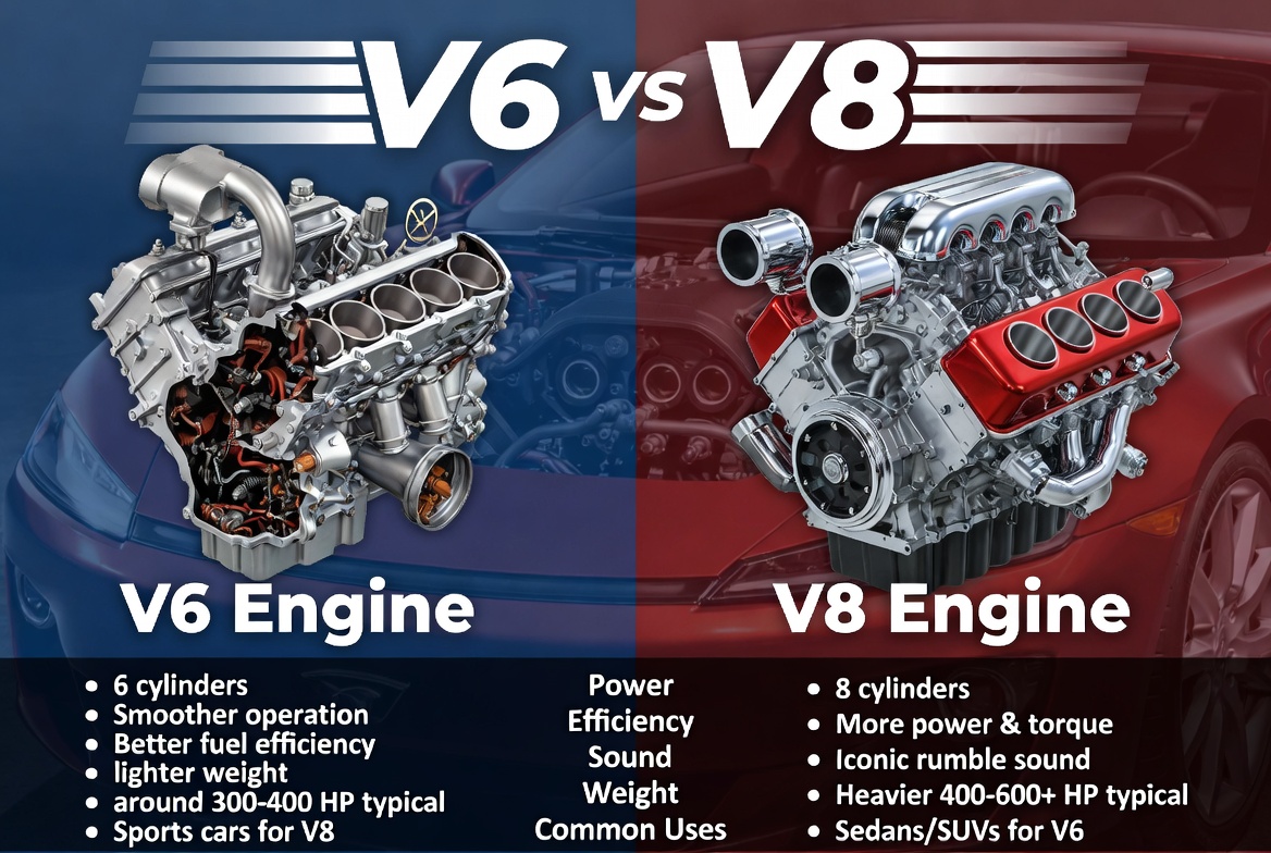 V6 vs V8 Engines