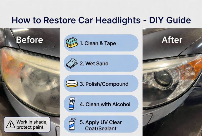 how to restore car headlights
