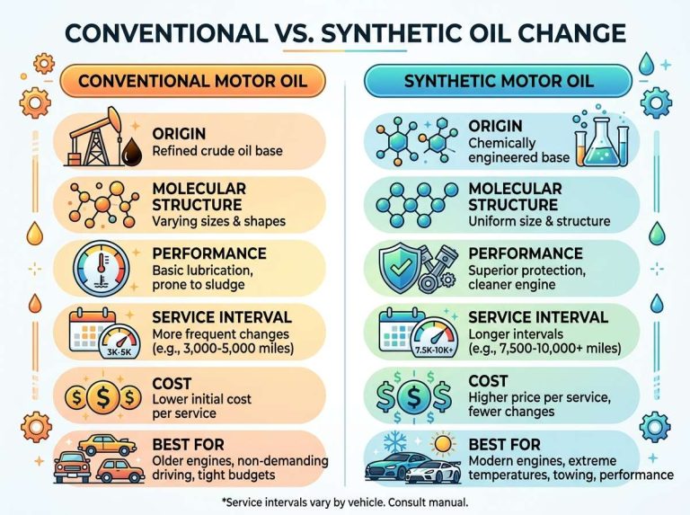 Conventional vs Synthetic Oil Change