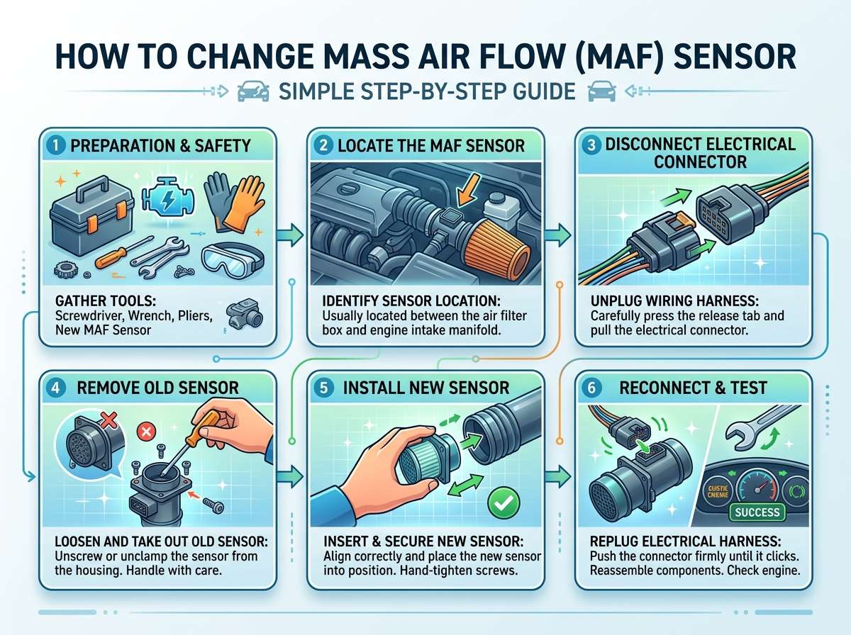 How to Change a Mass Air Flow Sensor