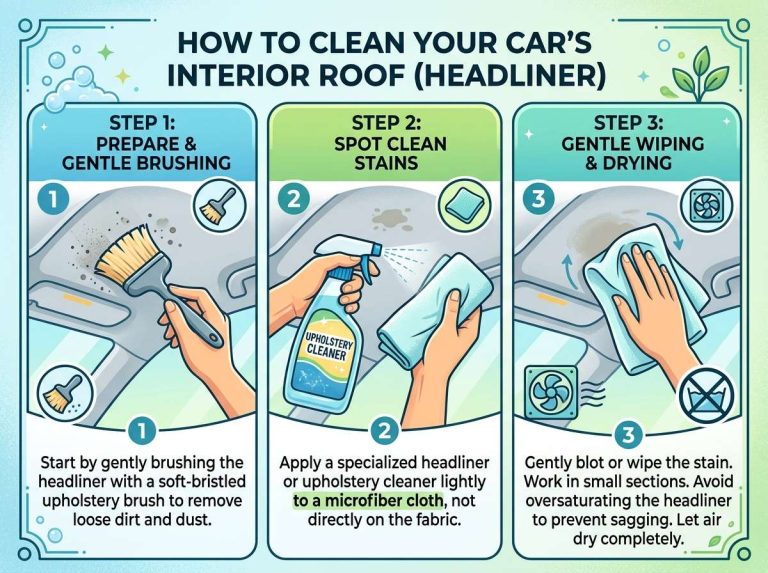 How to Clean Your Car Interior Roof