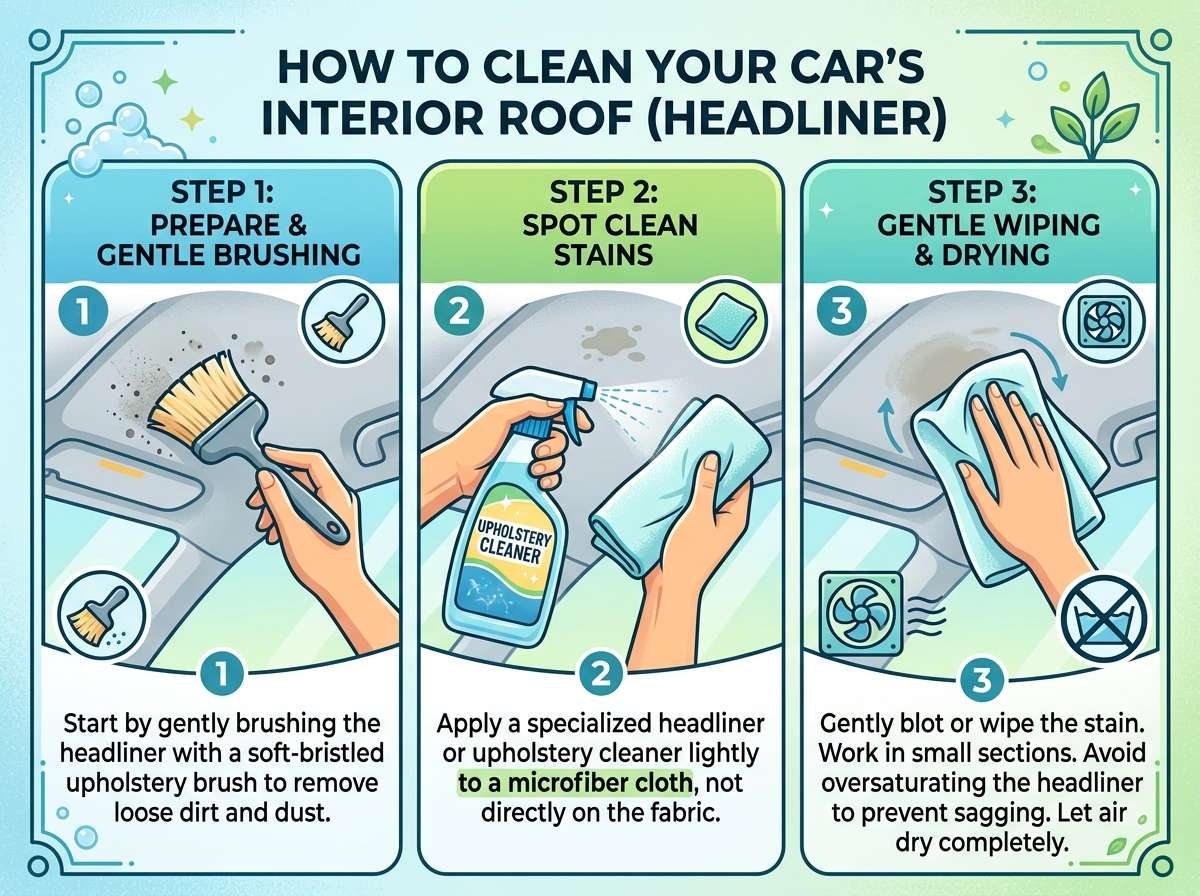 How to Clean Your Car Interior Roof