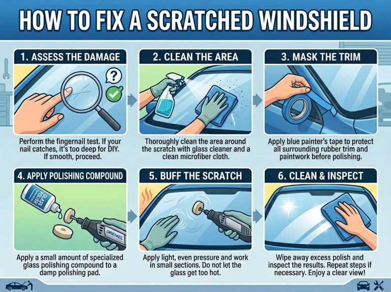 How to Fix a Scratched Windshield?