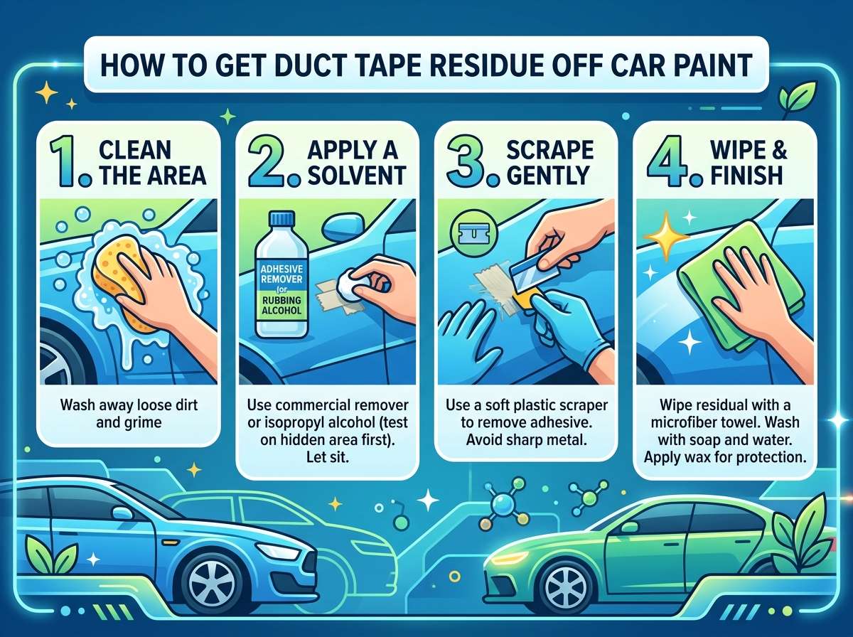 How to Get Duct Tape Residue Off Your Car