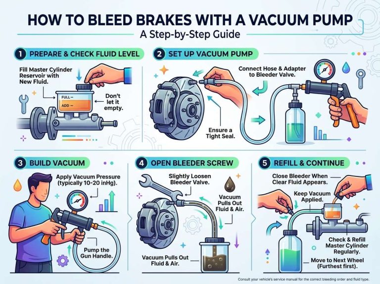 How to Bleed Brakes with a Vacuum Pump
