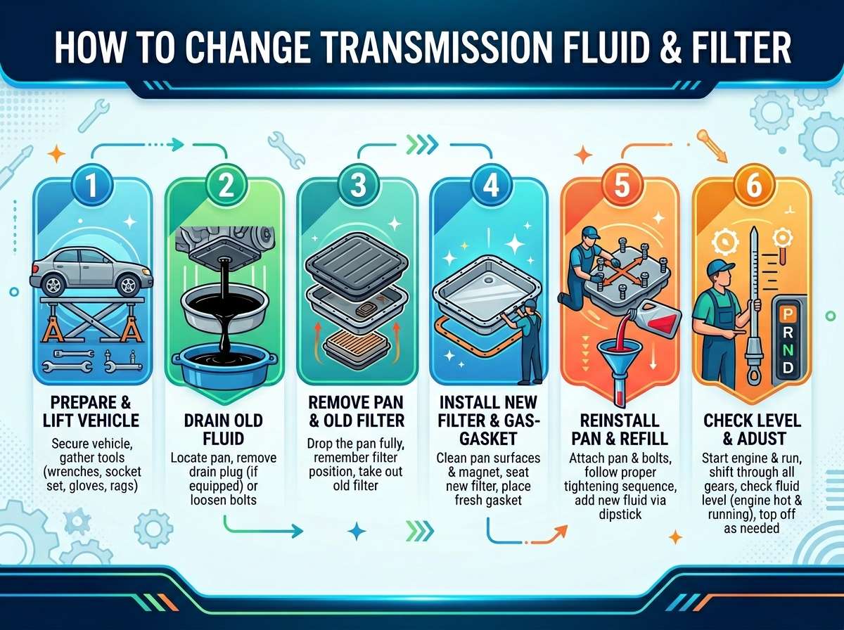 How to Change Transmission Fluid and Filter