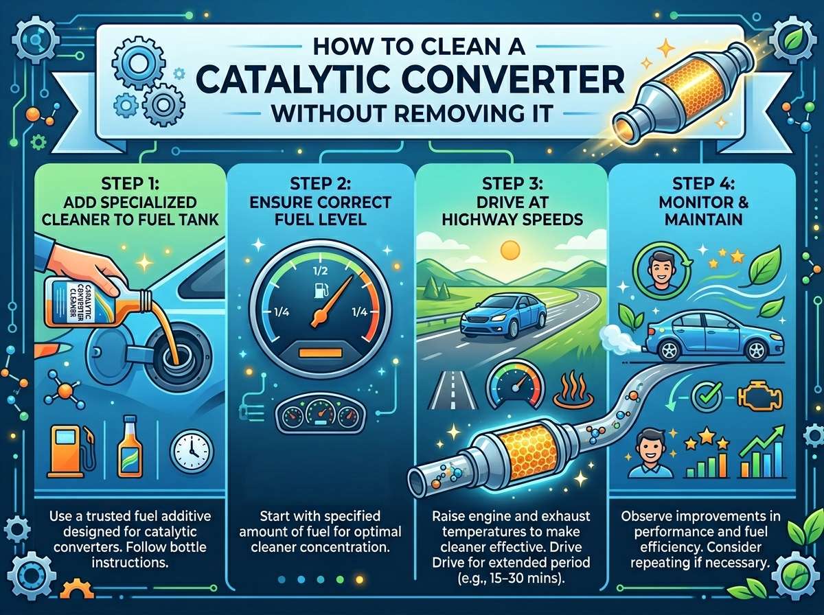How to Clean a Catalytic Converter Without Removing It
