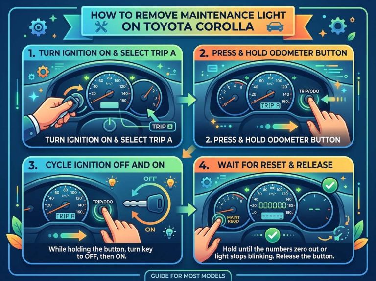 How to Remove Maintenance Light on Toyota Corolla