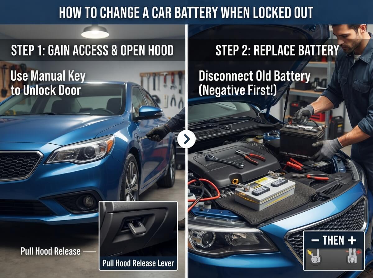 How to Change Your Car Battery When Your Car Won't Unlock