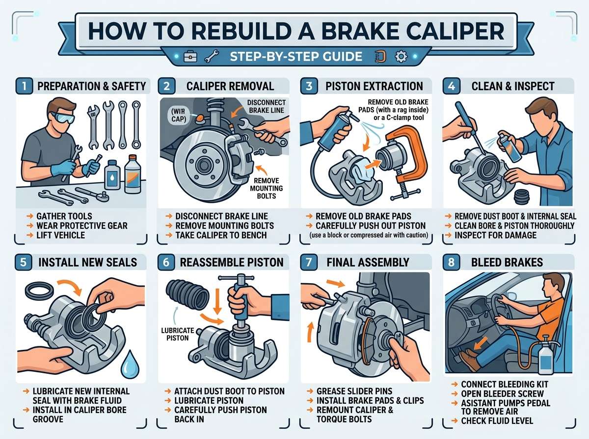 How to Rebuild a Brake Caliper