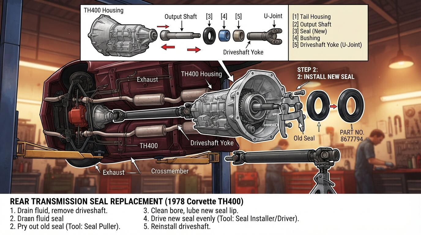 How to Replace a Transmission Seal on a Corvette