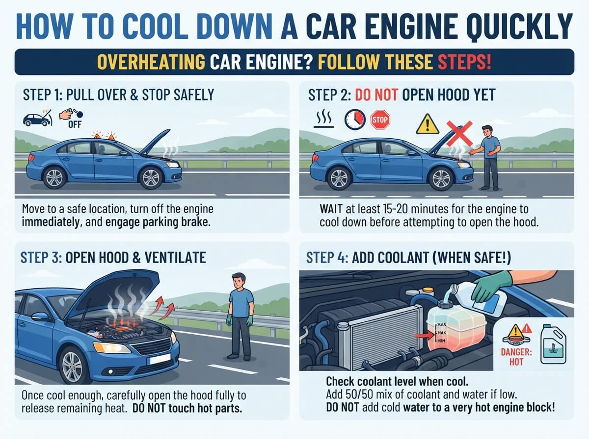 How to Cool Down a Car Engine Quickly