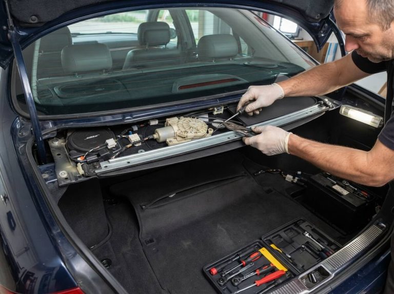 How to Fix the Rear Window Sunshade on Your W220 Mercedes