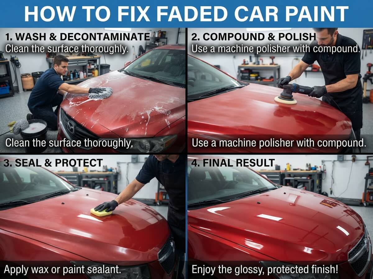 how to fix faded car paint